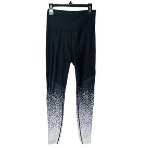 White Fox Active High Rise Galaxy Legging Black/White Women Size: XS